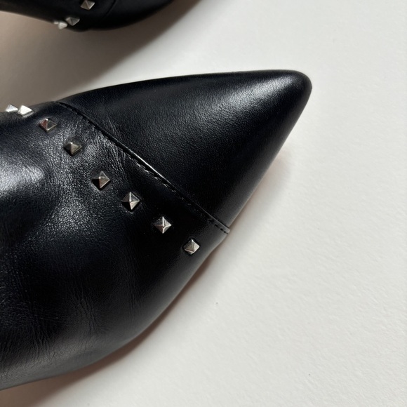 Marc Fisher Studded Leather Stiletto Boots - Picture 6 of 8